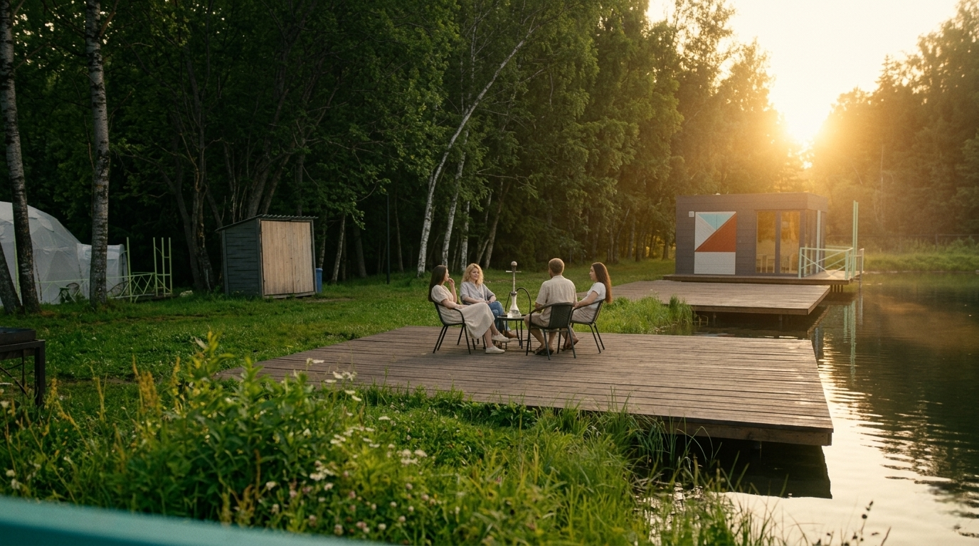 Загородный отель | Подмосковье | Глэмпинг | Нью Рига Вилладж | Кальян